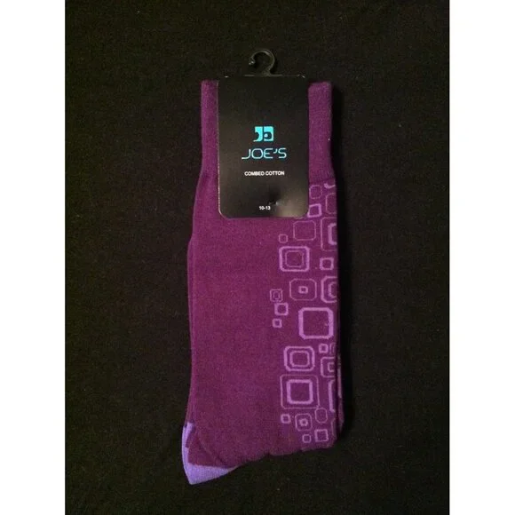 JOE'S MEN'S NEW 80%COMBED COTTON 17%POLYAMIDE DRESS SOCKS FIT SHOE SIZE:7-13 - Picture 2 of 3